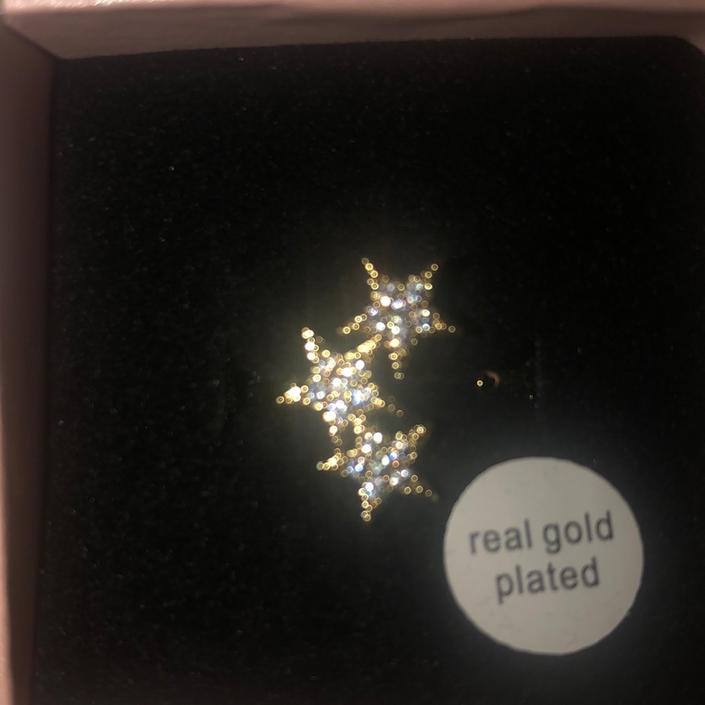 Triple Star Gold Plated Ring